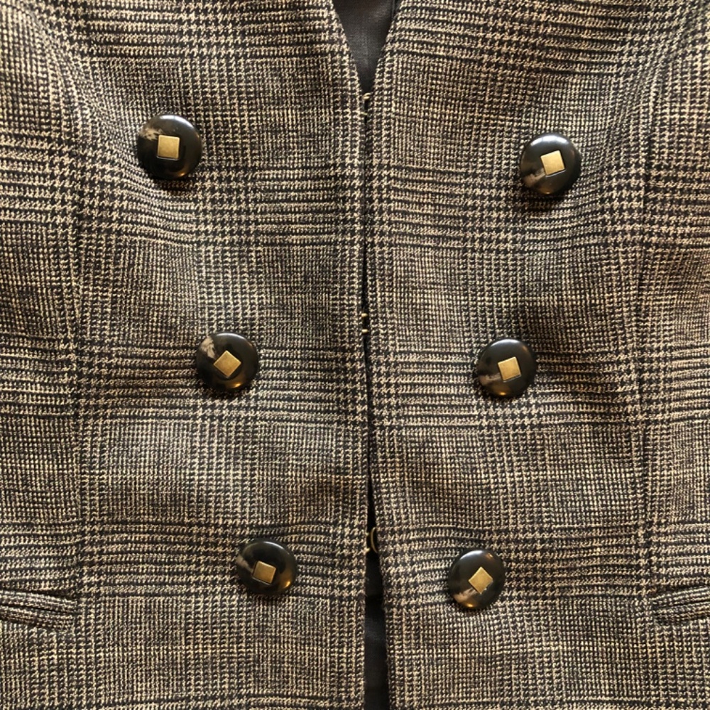NWT Antonio Melani Glen Plaid Vest - Picture 12 of 16